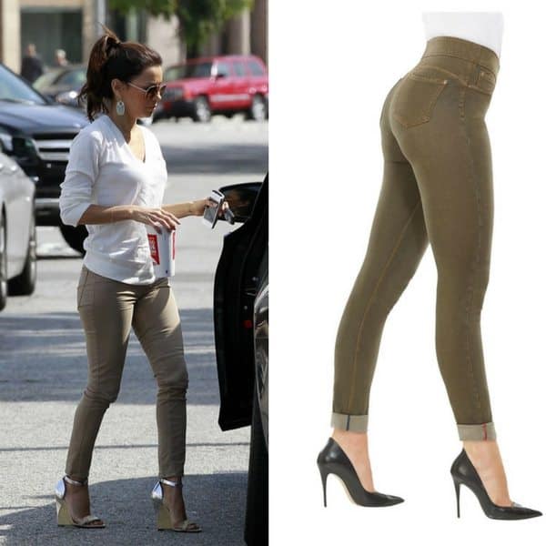 olive high waisted jeans