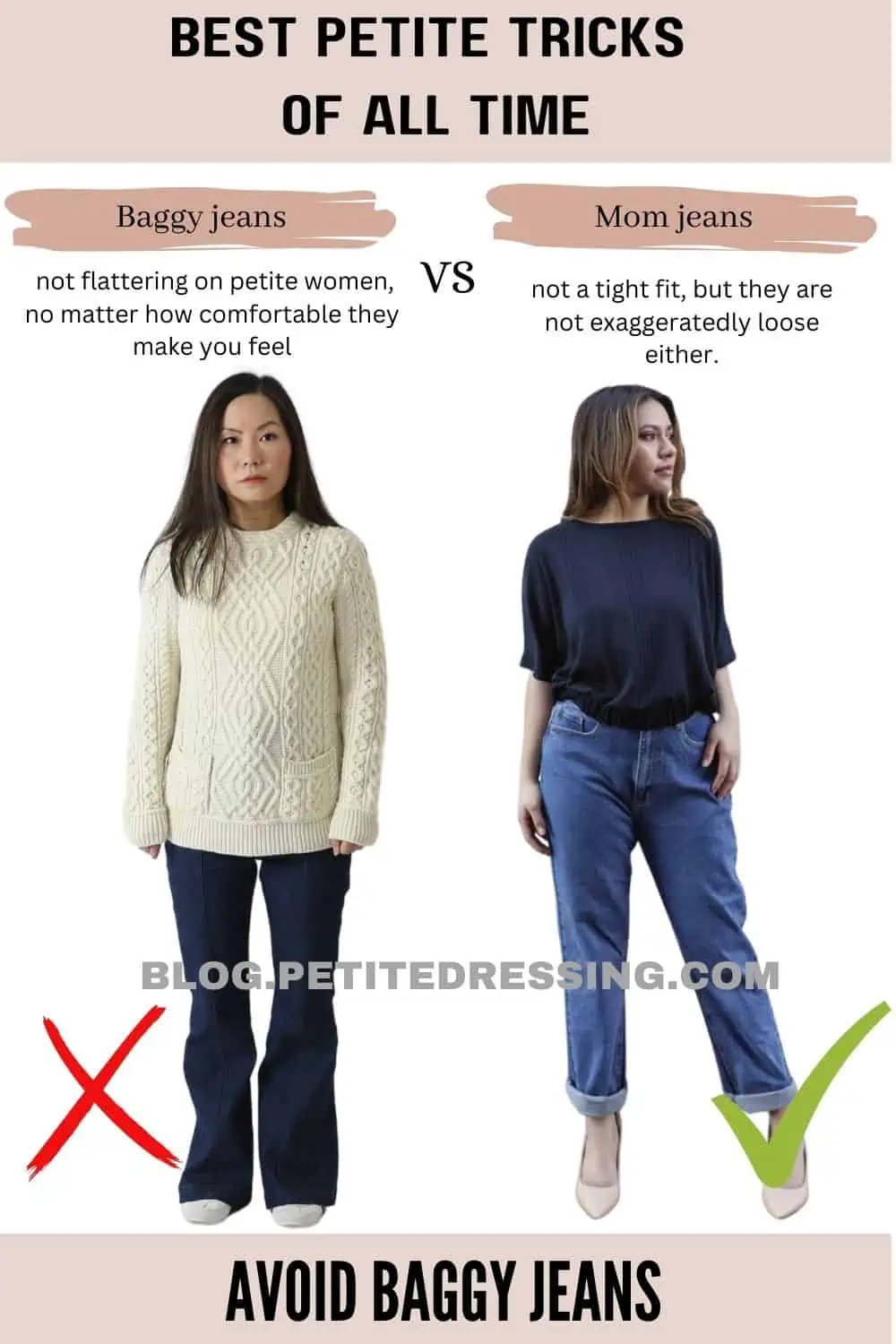 Petite Dressing - If you are short and busty, it's quite a challenge to  dress your shape. Here are some of the best ways to dress petite women with  large busts! #petitewithlargebust #