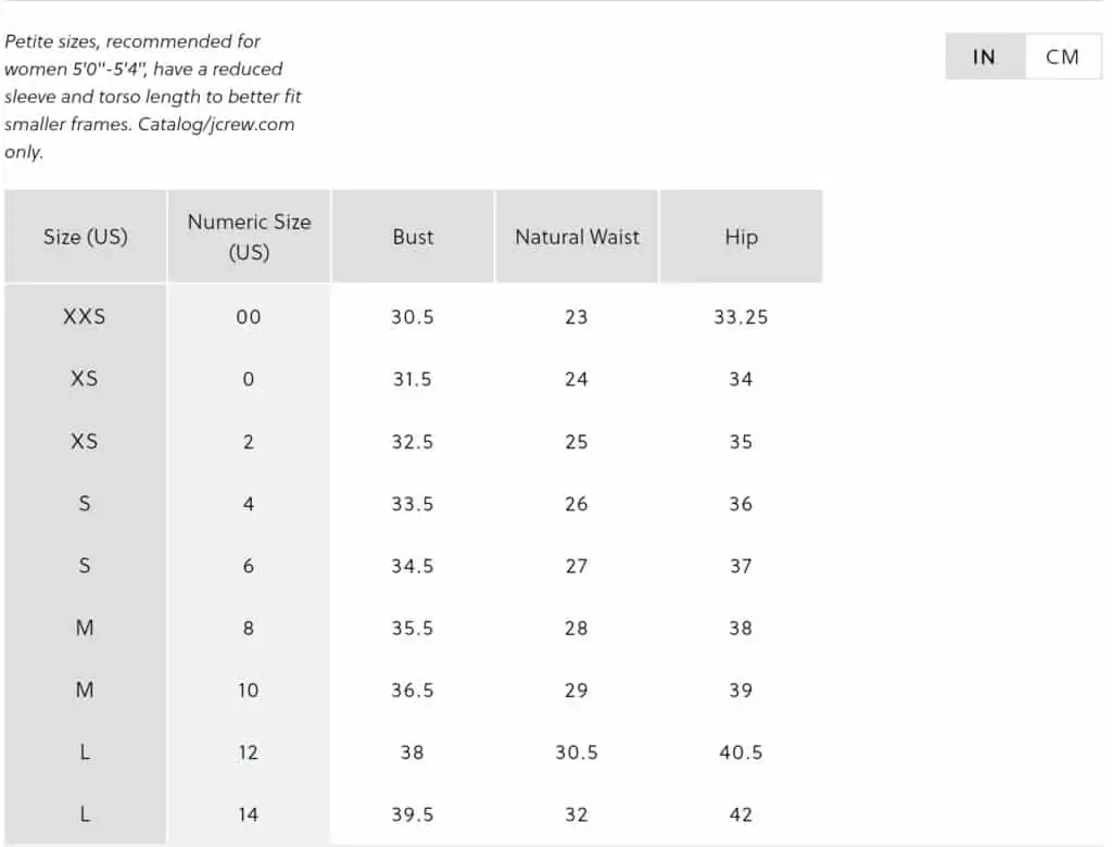 Do You Understand Petite Size Chart Petite Dressing