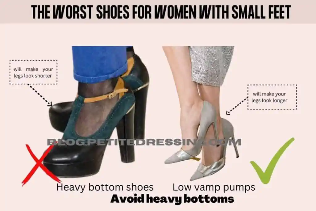 Avoid heavy bottoms