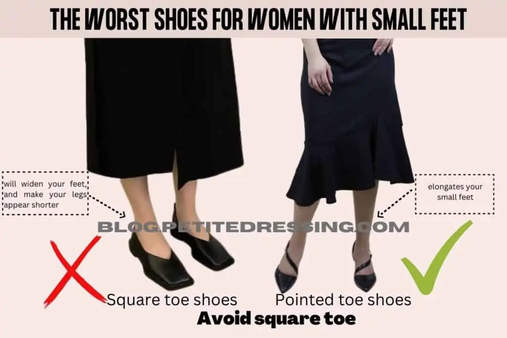 Avoid square toe