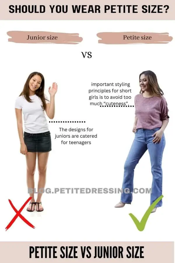 Petite Size Vs Junior Size.webp