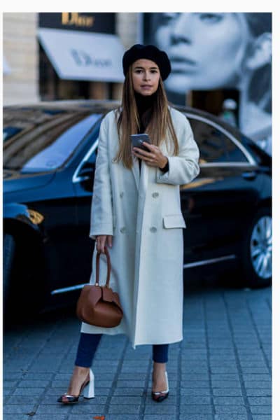 white wool coat petite