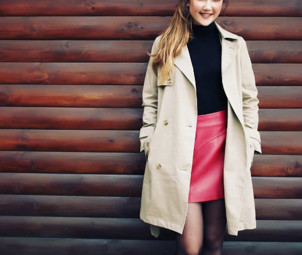 petite women's trench coats