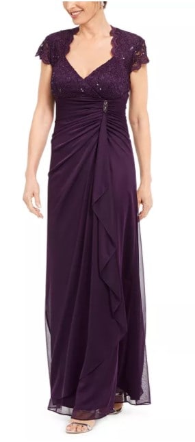 formal dress for prom Black Ellie Wilde EW34108 Long $629.0 – The Dress SPring Color:Blouse Style 2 Gothic Styled Elopement Black