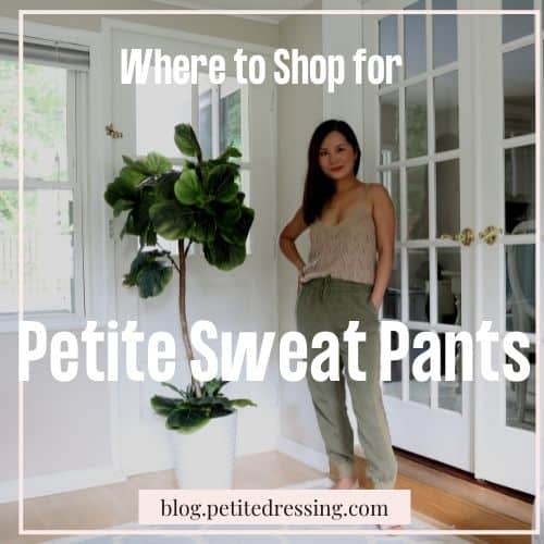 where to shop for petite sweatpants