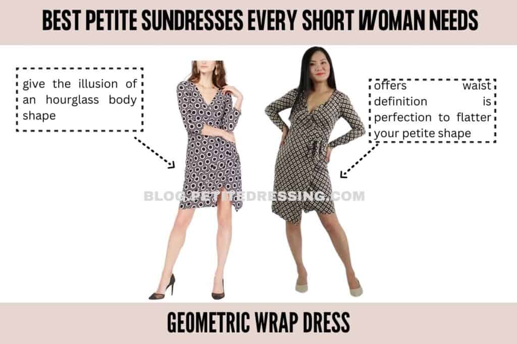 Geometric Wrap Dress-1