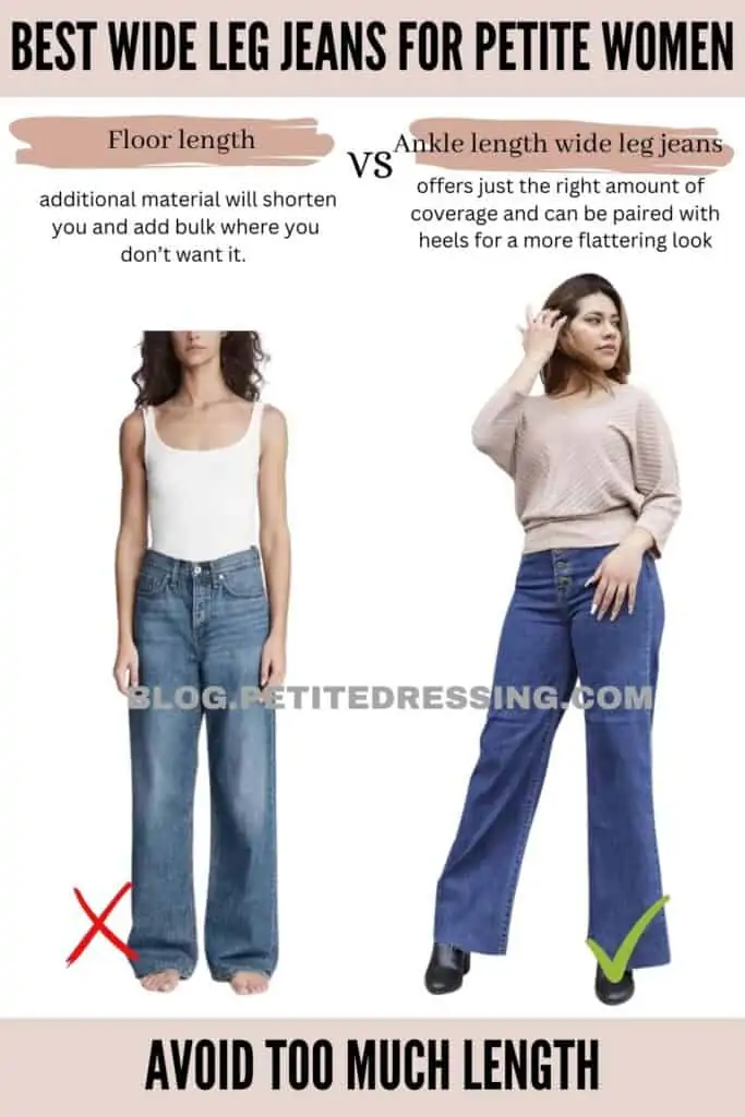 How to Wear Petite Wide Leg Jeans and Wide Leg Pants