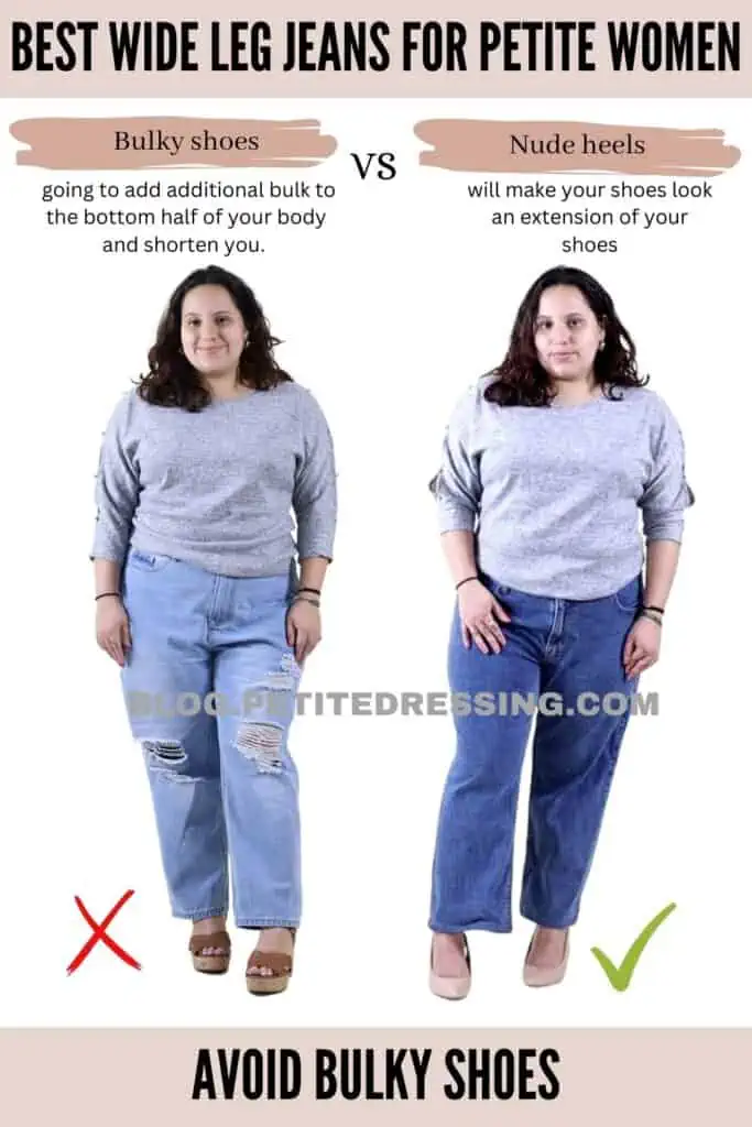 How to Wear Petite Wide Leg Jeans and Wide Leg Pants