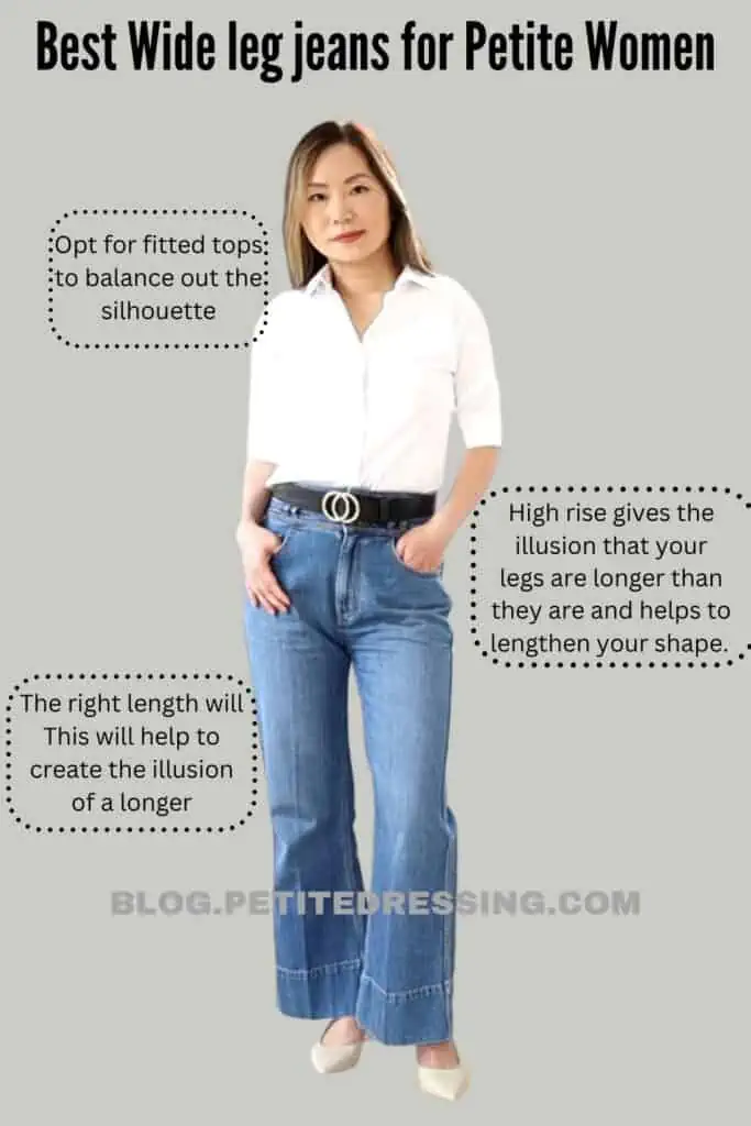 How to Wear Petite Wide Leg Jeans and Wide Leg Pants