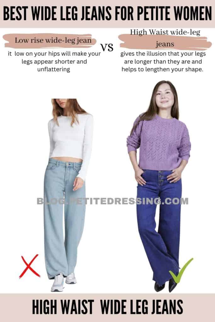 How to Wear Petite Wide Leg Jeans and Wide Leg Pants