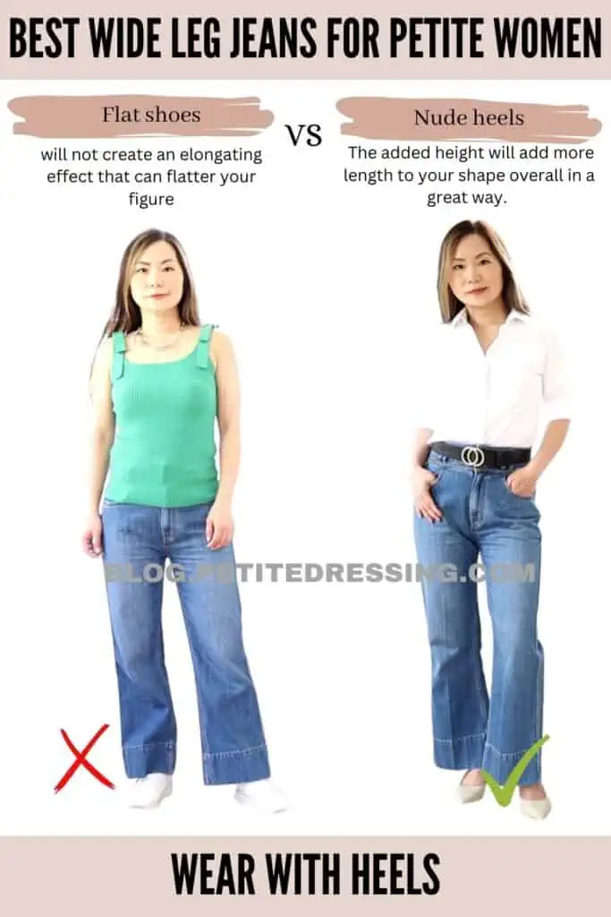 How to Wear Petite Wide Leg Jeans and Wide Leg Pants