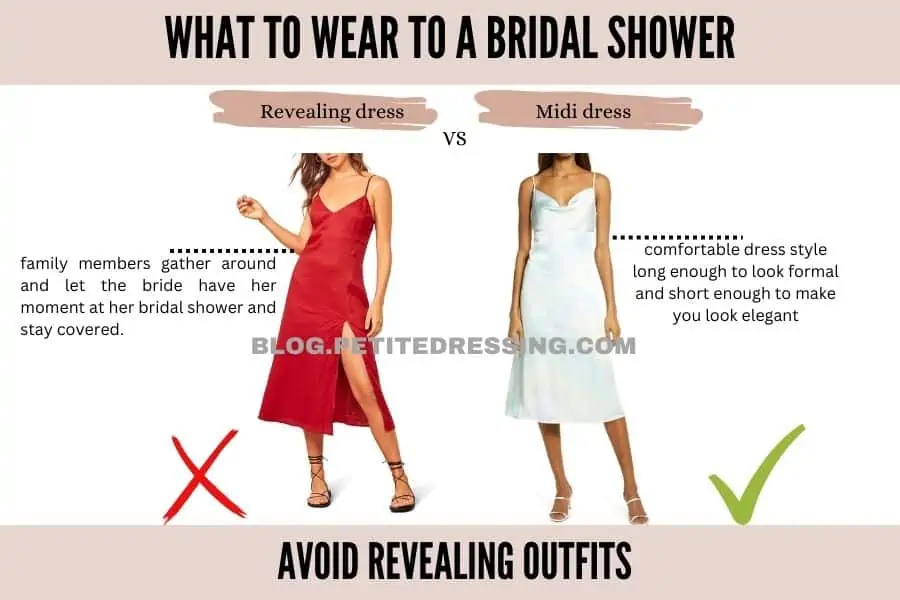 avoid Revealing outfits