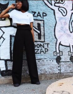 petite wide leg ripped jeans