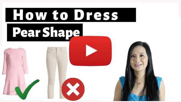 how to style pear shape