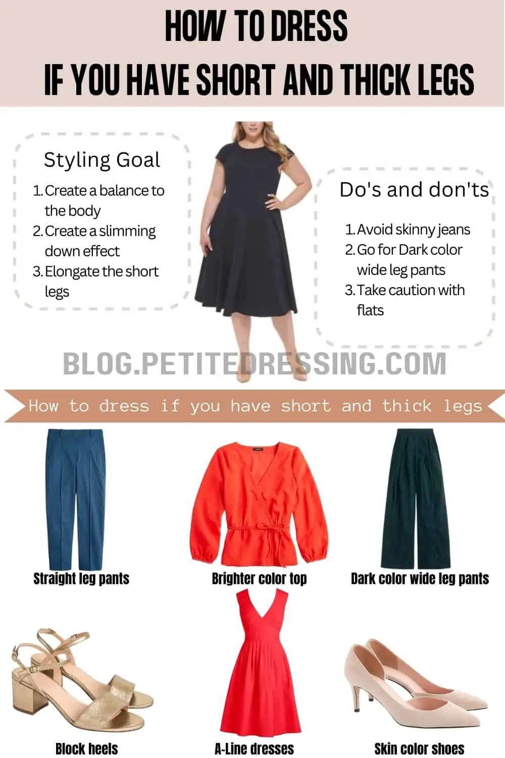 I'm 5'2″, and this is what to wear or avoid if you have short and thick  Legs - Petite Dressing
