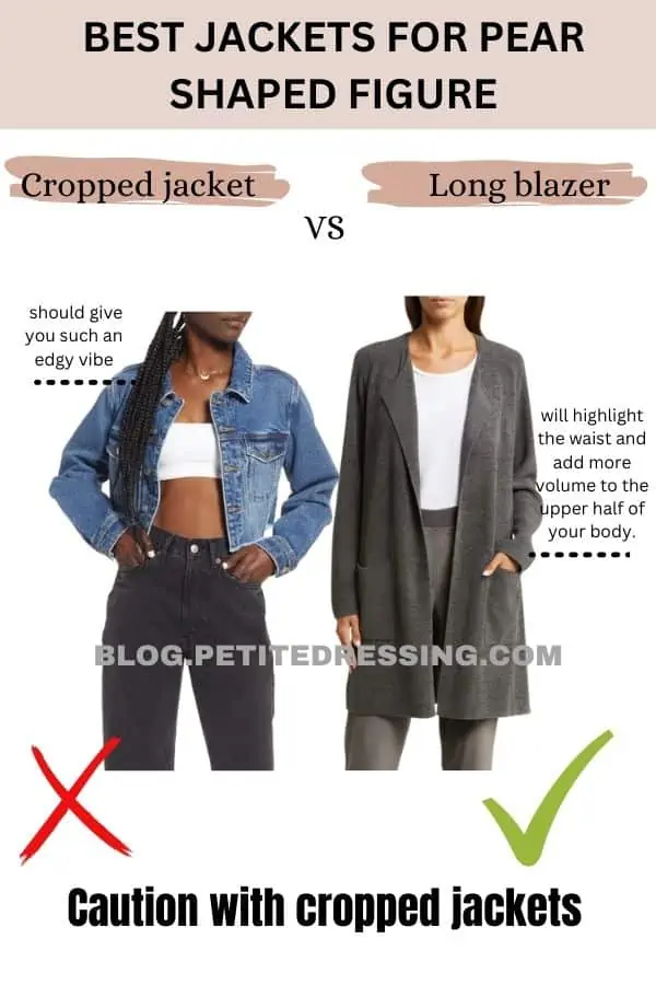 3 Ways to Style a Cropped Jacket for Pear Shaped Women