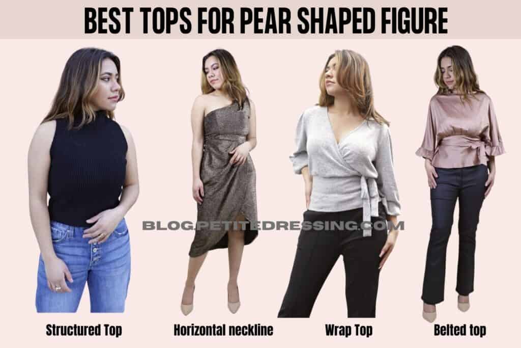 best tops for pear shaped figure