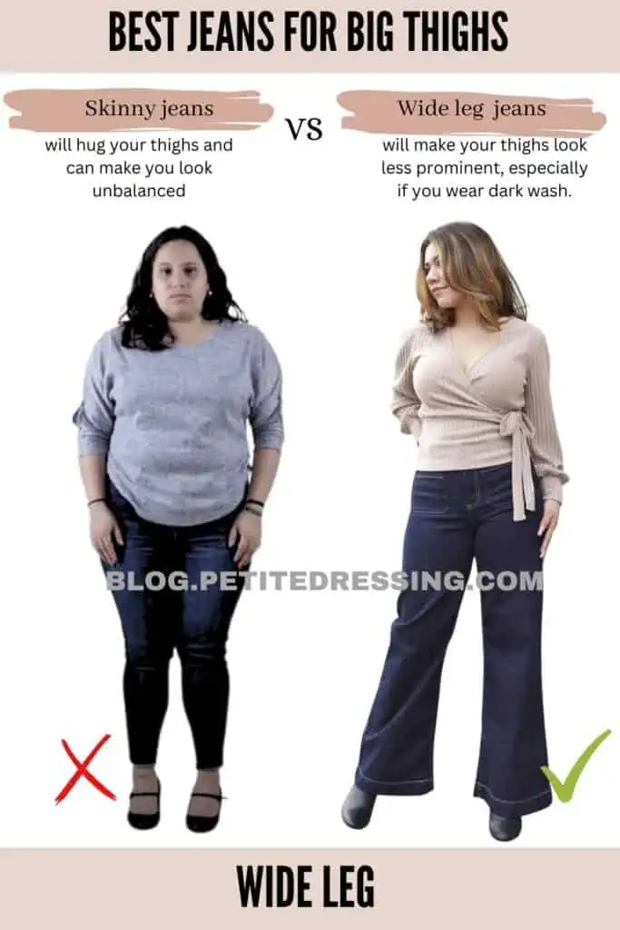 Slimming jeans for big 2024 thighs