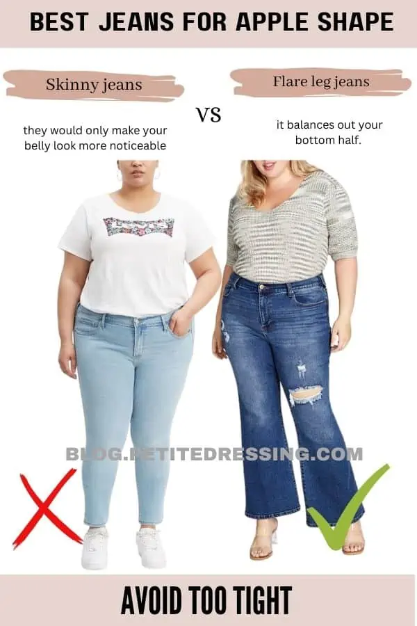 Best Jeans for Apple Shape