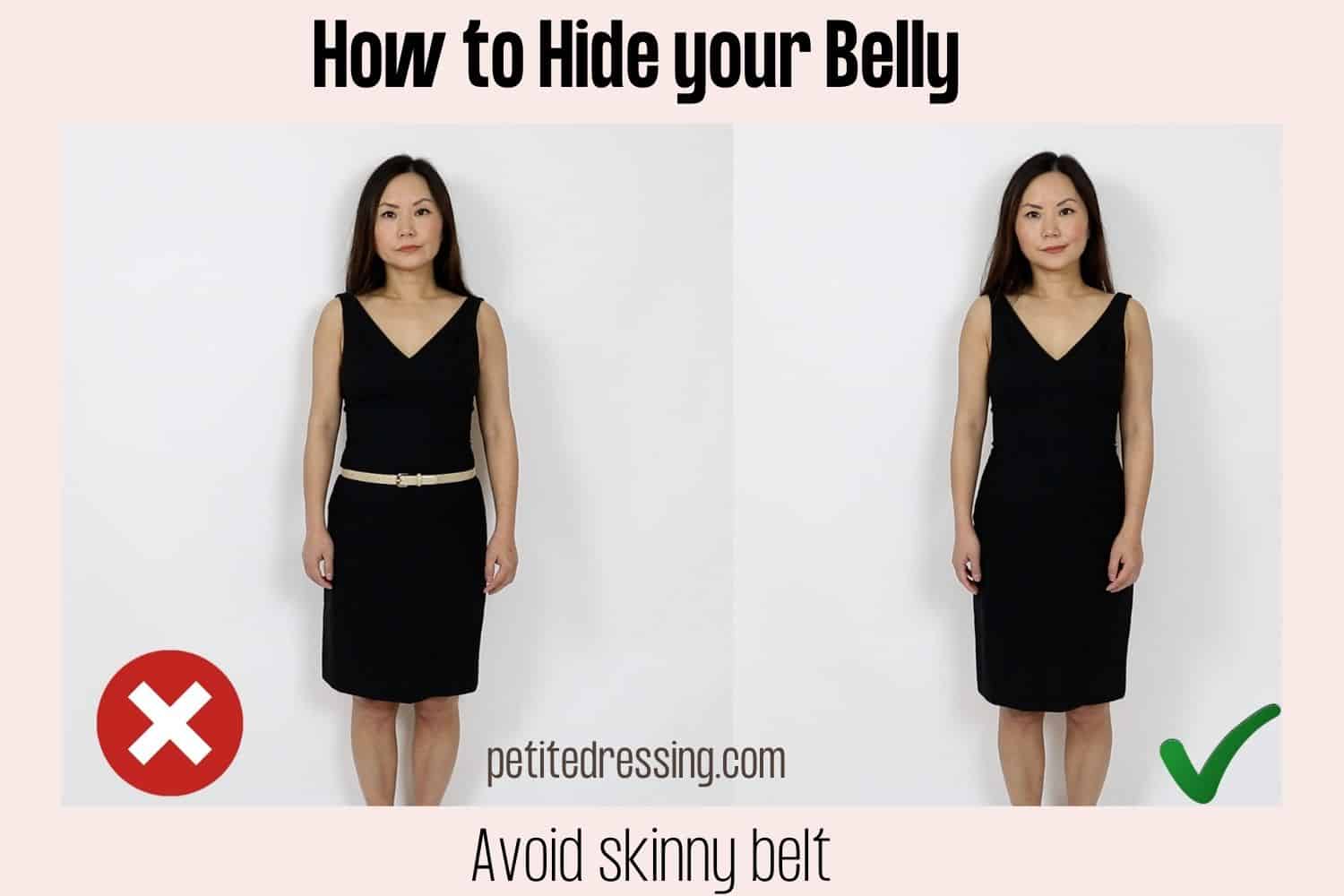 How to Hide Lower Belly Pooch in Dress?  