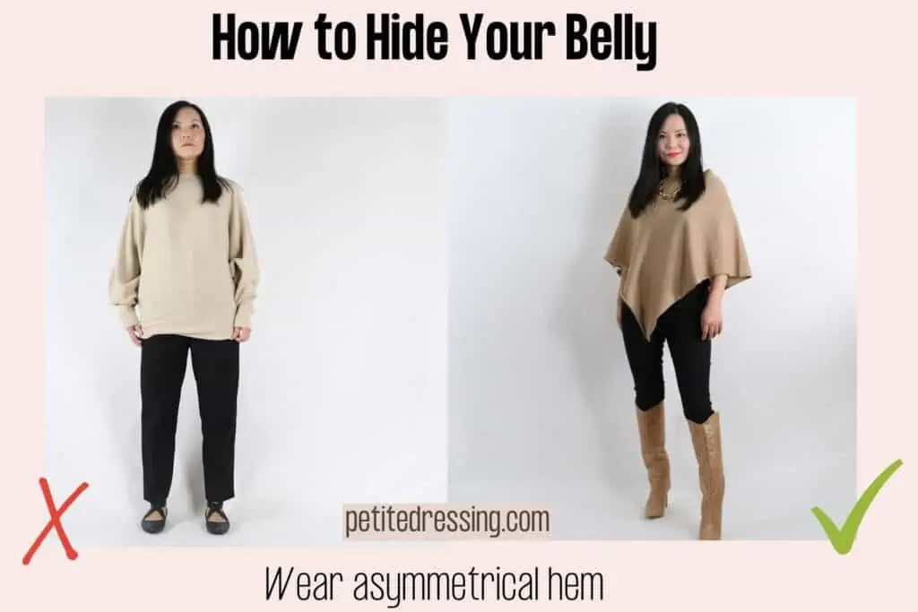 how to hide your stomach