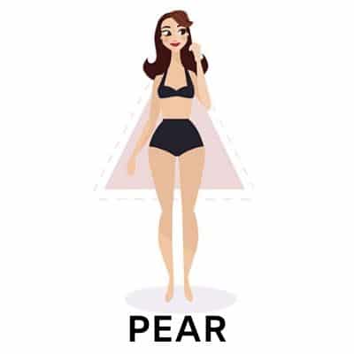 how to dress pear shape