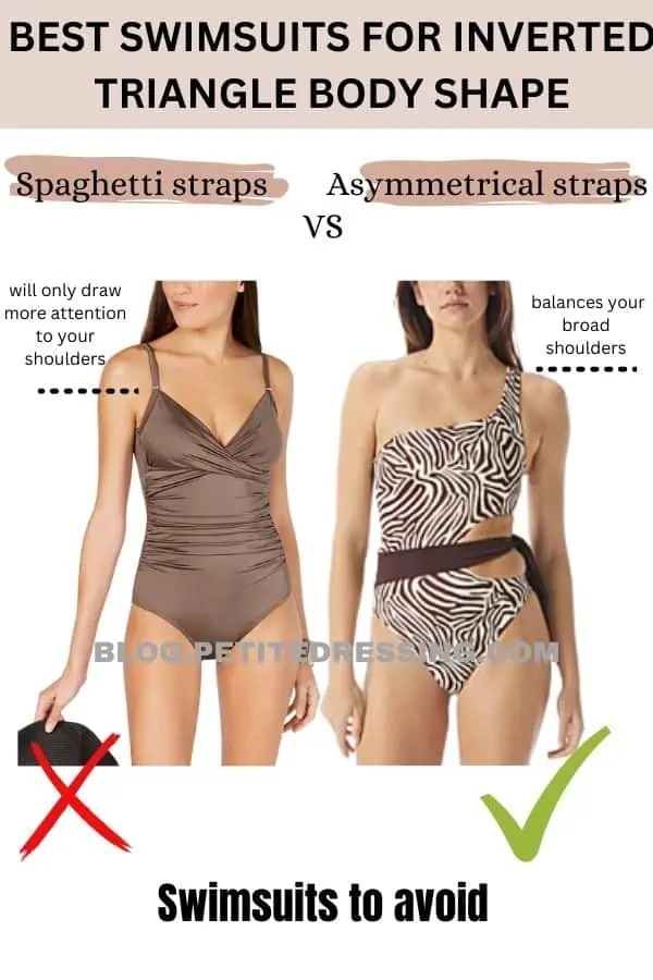 Bathing suit best sale for triangle shape