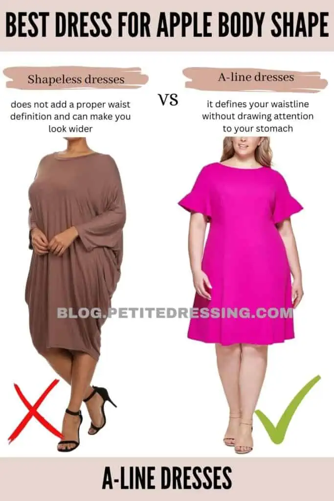 The Complete Dress Guide for Apple Body Shape - Petite Dressing