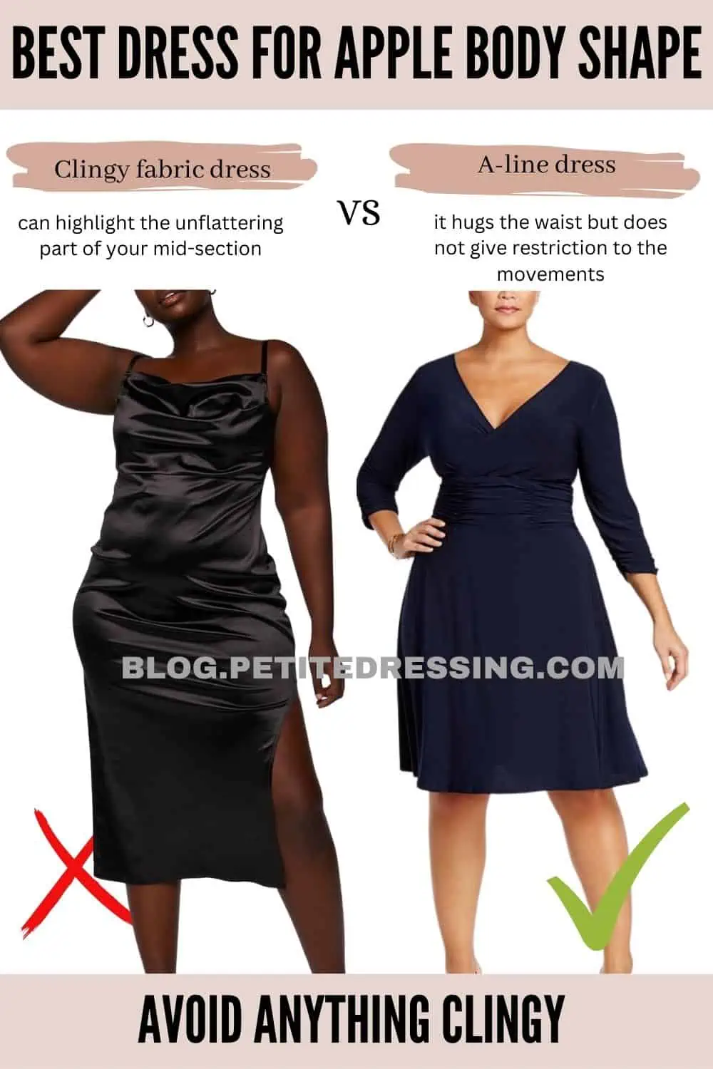 The Best Dresses for Apple Body Shape Women To Wear
