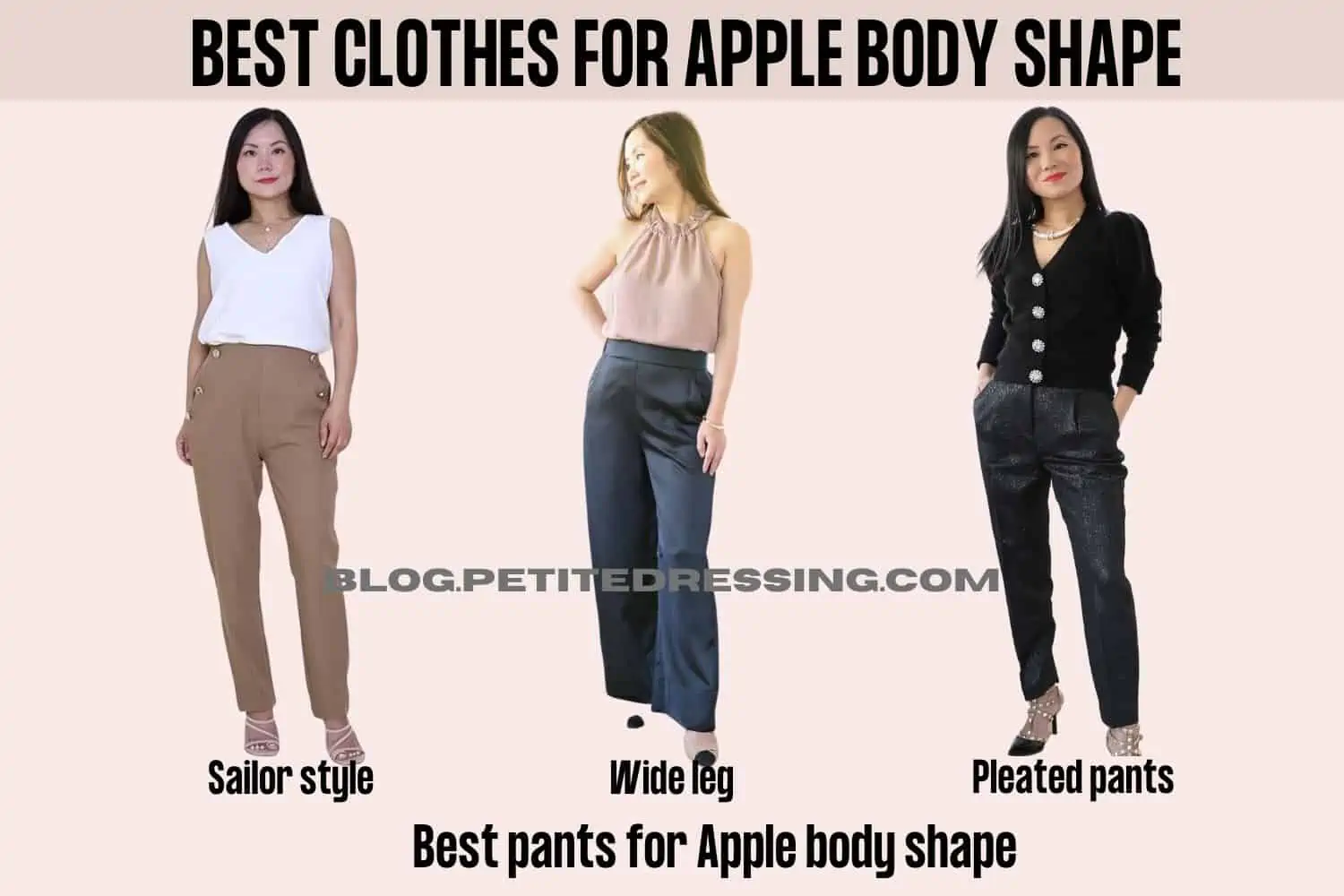 I have an apple-shaped body type – my favorite outfits ideas are