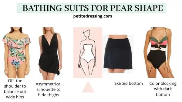 bathing suits for pear shape