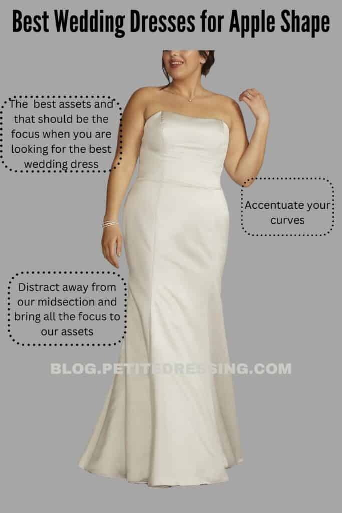 Best Wedding Dresses for Apple Shape