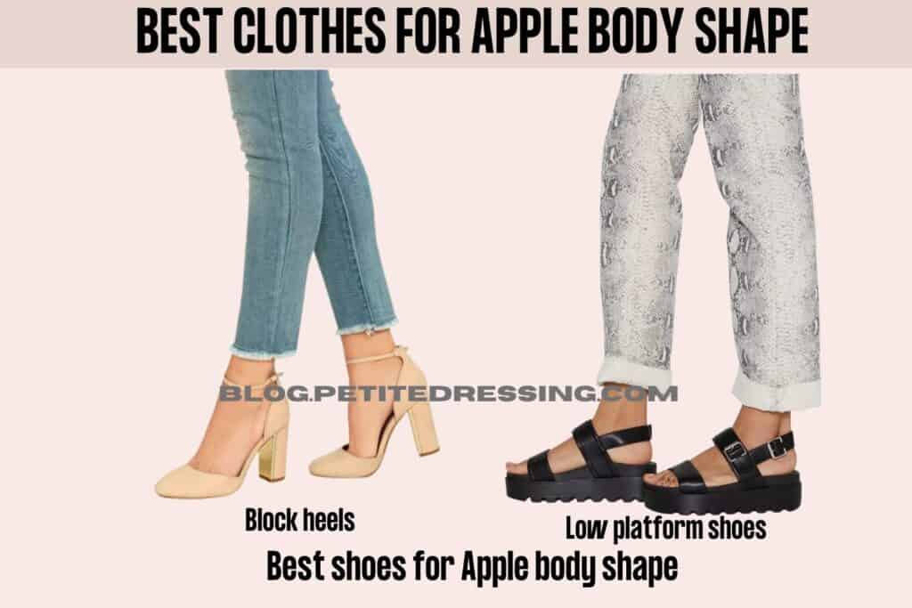 Best shoes for Apple body shape