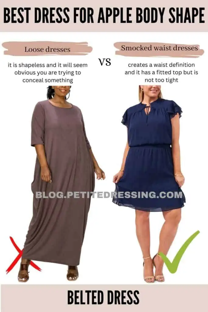 The Complete Dress Guide for Apple Body Shape - Petite Dressing