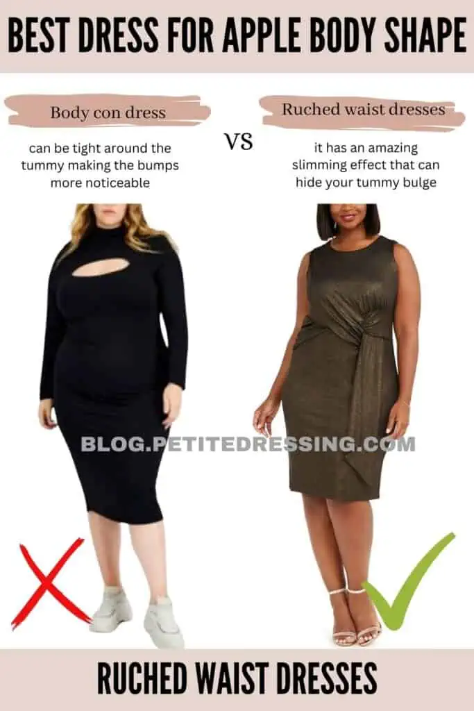 The Complete Dress Guide for Apple Body Shape Petite Dressing