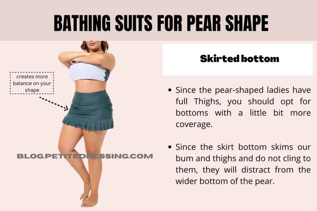 The Complete Swimsuit Guide for the Pear Body Shape-Skirted bottom 