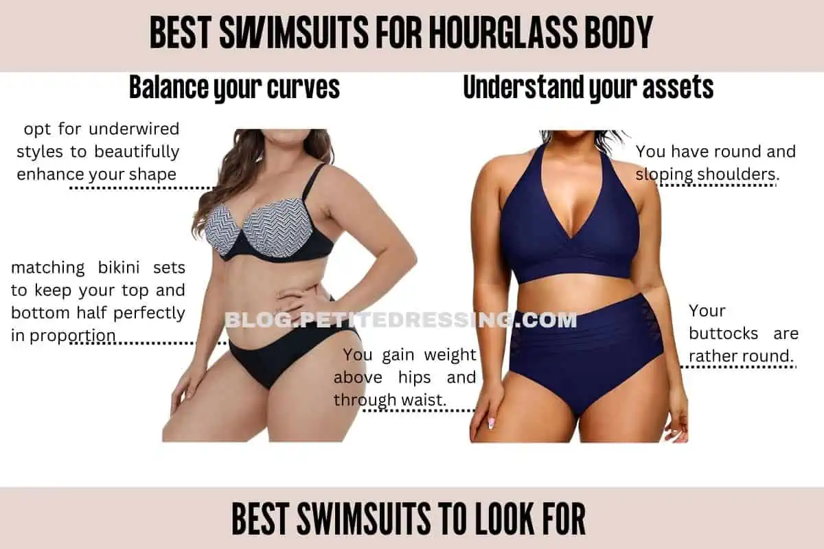 Bathing suits for hourglass hot sale shape