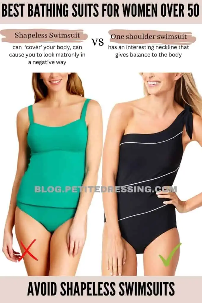 Avoid shapeless swimsuits