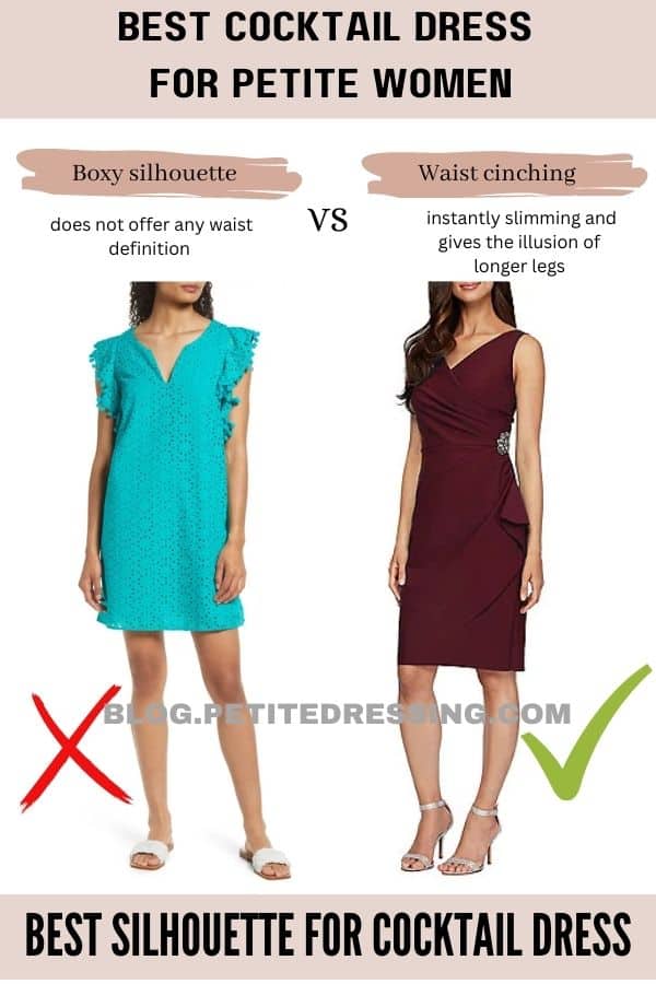 BEST SILHOUETTE for cocktail dress