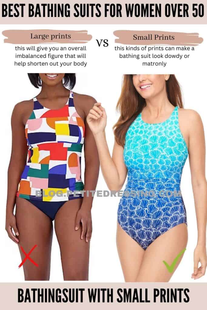 Bathingsuit with small prints
