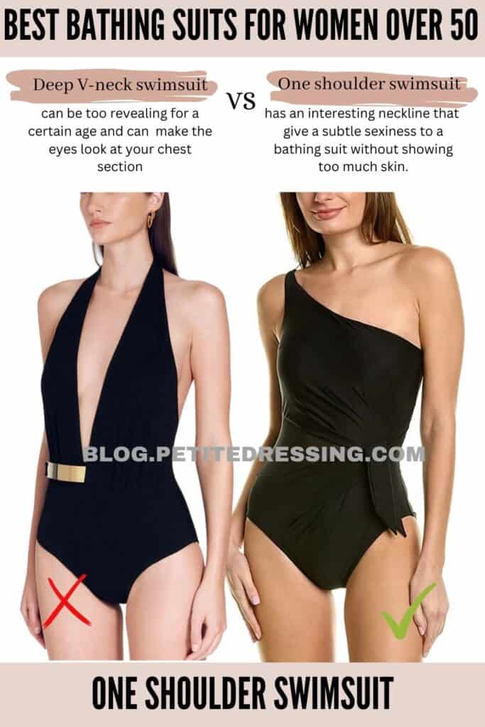 One shoulder swimsuit