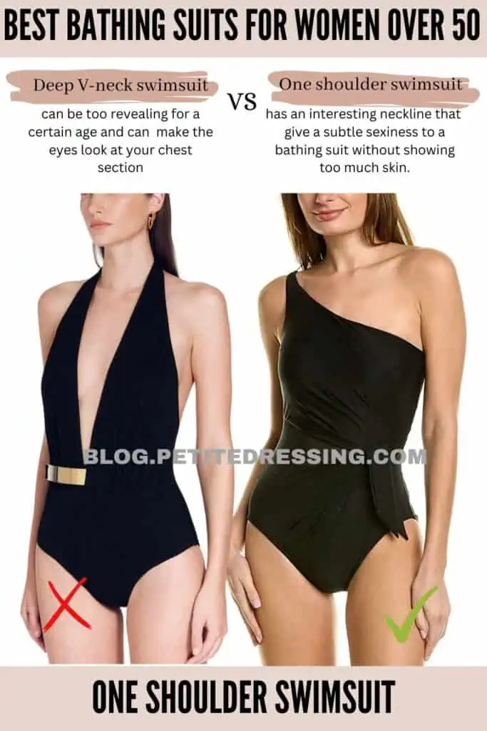 One shoulder swimsuit