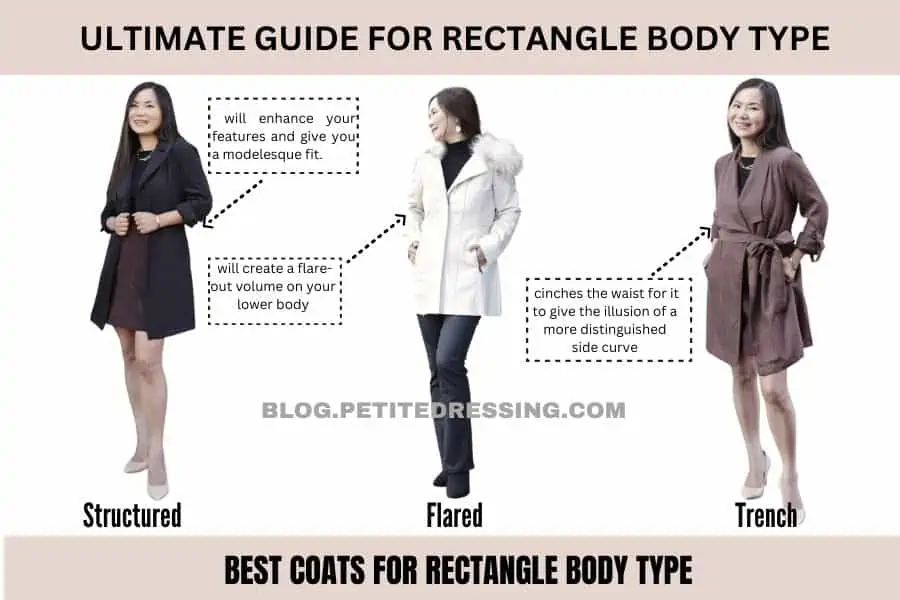 best coats for rectangle body type