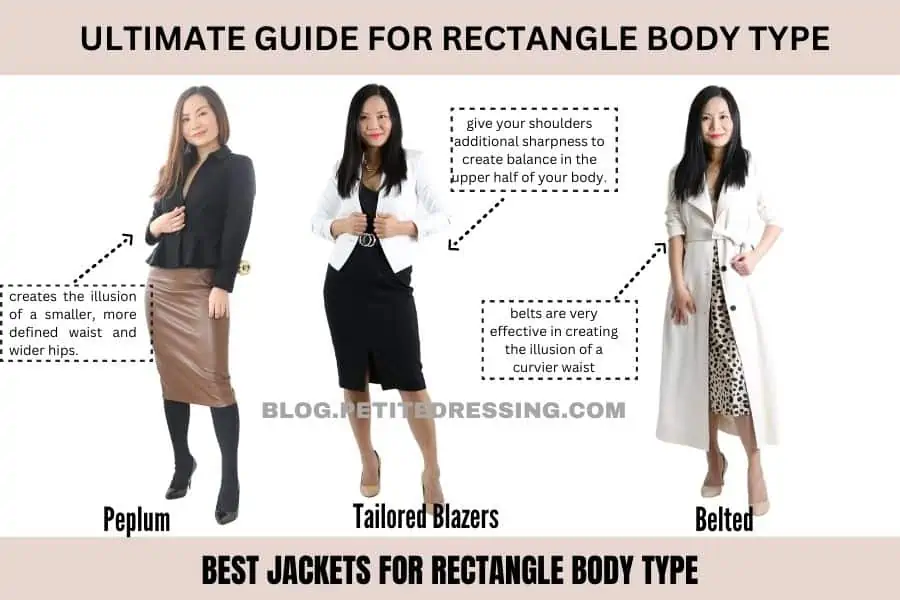 best jackets for rectangle body type