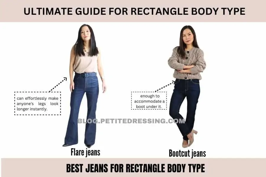 best jeans for rectangle body type