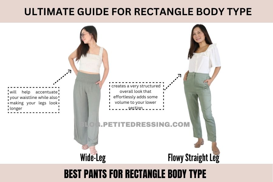 best pants for rectangle body type