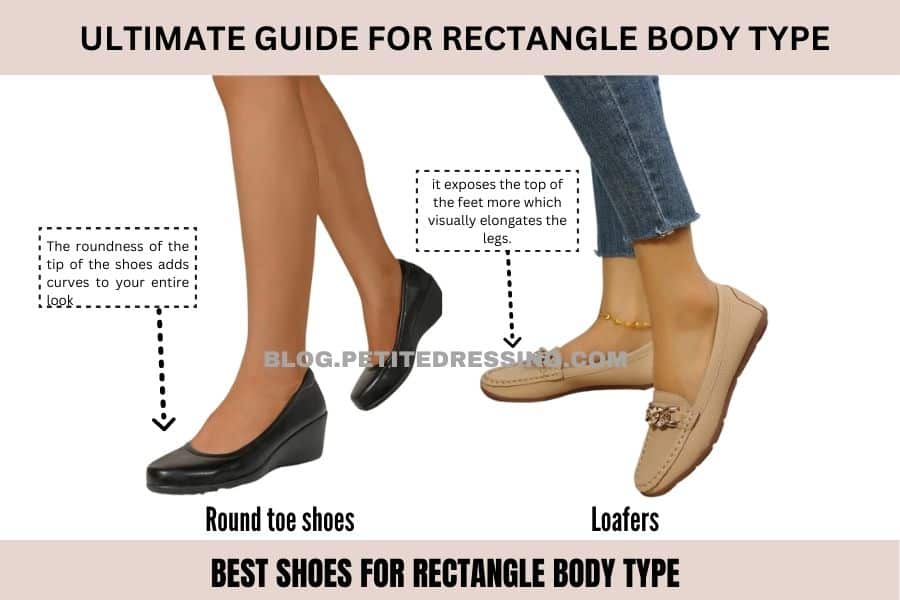 best shoes for rectangle body type