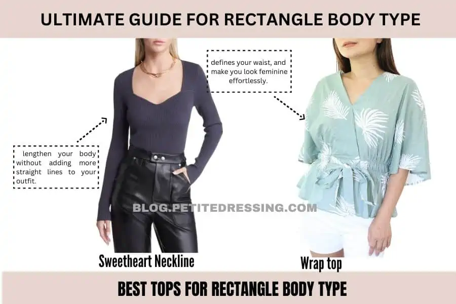best tops for rectangle body type-