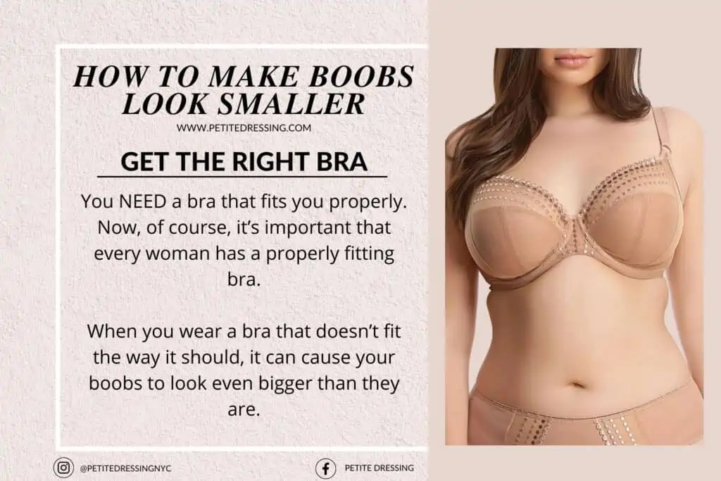 HOW TO MAKE BOOBS LOOK SMALLER